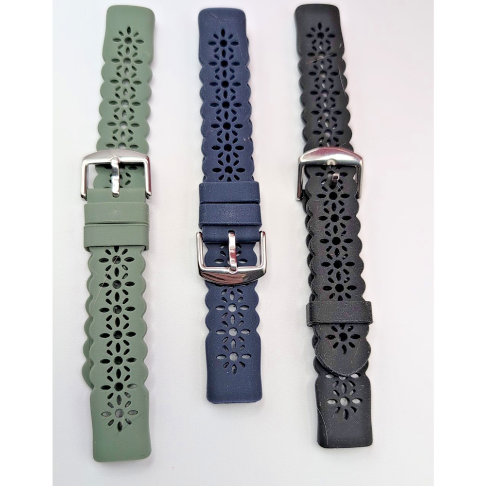 3 Pk Slim Sport Bands for Fitbit Luxe Band Soft Silicon Olive Blue Black Free sh